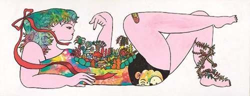 ザ・キャビンカンパニー あいみょん 傷と悪魔と恋をした! ツアーパンフ 原画 2021年 株式会社エンズエンターテイメント蔵