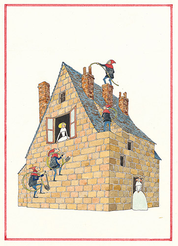 『ふしぎなえ』表紙1968年 津和野町立安野光雅美術館蔵
