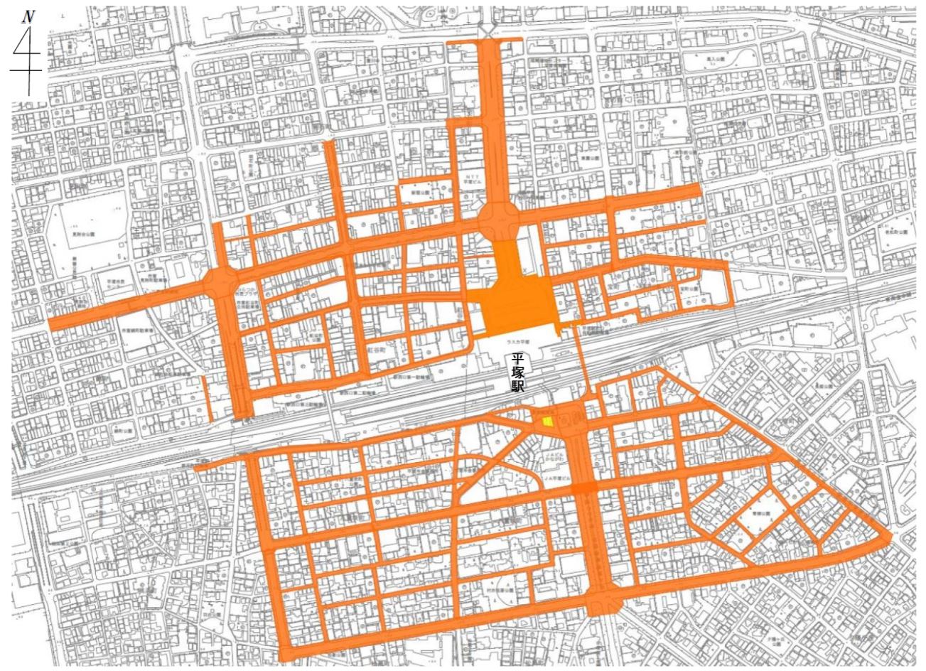 放置禁止区域地図