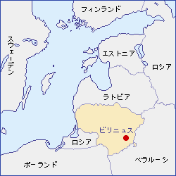 リトアニア共和国地図