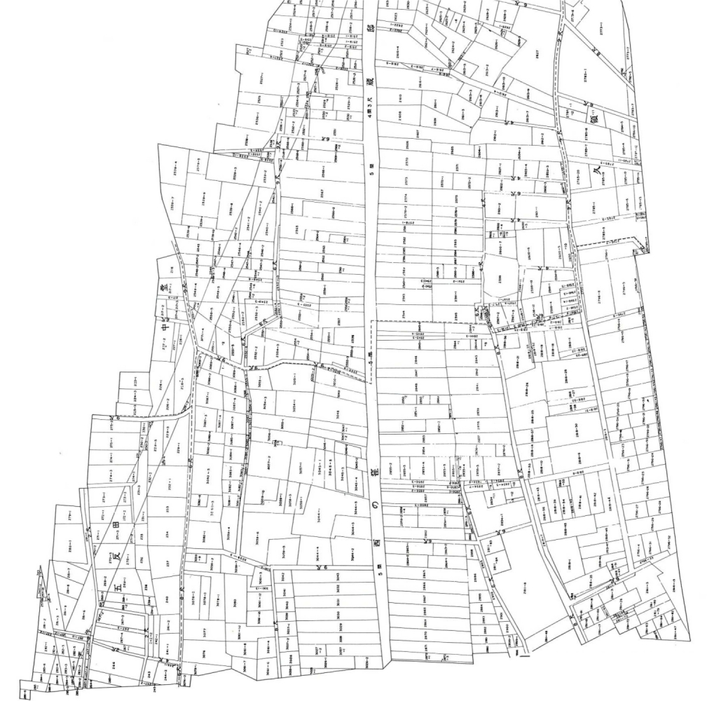 榎木町交差点付近旧公図の画像