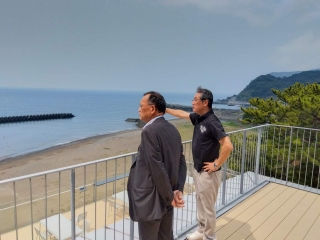 テラッセオレンジトイ視察の様子
